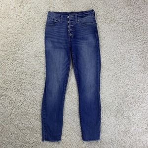 LUCKY BRAND Jeans Womens 4/27 Ankle Bridgette Skinny Blue High Rise Denim